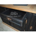 Enfilade en bois Louis XIII APRES relooking