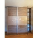 DRESSING SUR MESURE Gris graphite double porte