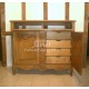 Petit Meuble TV HIFI Sculpté en bois