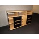 Meuble TV HIFI design noir et boisé