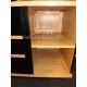 Meuble TV HIFI design noir et boisé