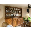 Buffet vaisselier rustique en chêne massif
