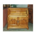 Bureau dos d'âne LOUIS XIV chêne massif
