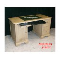 Bureau ordinateur en chêne sur mesure