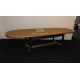table ovale en chêne dessus en épis