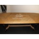 table ovale en chêne dessus en épis