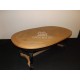 table ovale en chêne dessus en épis