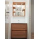 salle de bain contemporaine en chêne clair