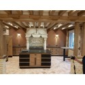 Cuisine sur mesure style Atelier îlot central 