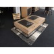 Table de salon relevable en bois style Atelier