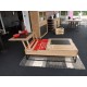 Table de salon relevable en bois style Atelier