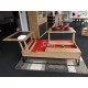 Table de salon relevable en bois style Atelier