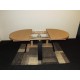 Table ovale style atelier en chêne