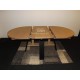 Table ovale style atelier en chêne