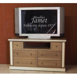 Meuble de télévision Contemporain en chêne