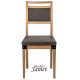 Chaise style industriel FACTORY chêne grisé 