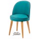 Fauteuil design BLEZ piètement chêne