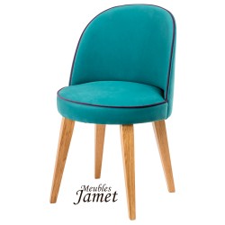 Fauteuil design BLEZ piètement chêne