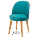 Fauteuil design BLEZ piètement chêne