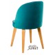 Fauteuil design BLEZ piètement chêne