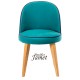 Fauteuil design BLEZ piètement chêne