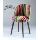 Fauteuil design BLEZ piètement chêne