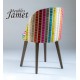 Fauteuil design BLEZ piètement chêne