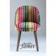 Fauteuil design BLEZ piètement chêne