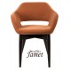 Fauteuil contemporain KOME piètement en chêne