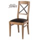 Chaise style industriel LOFT en chêne