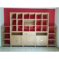 Bibliothèque style contemporaine sur mesure