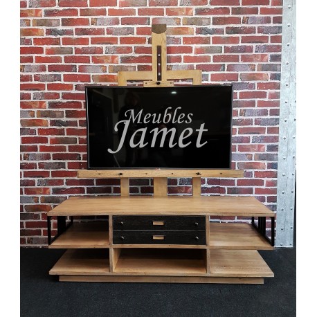 Meubles TV chevalet en chêne Réf. 4127