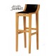 Tabouret de bar contemporain en chêne