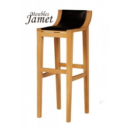 Tabouret de bar contemporain en chêne