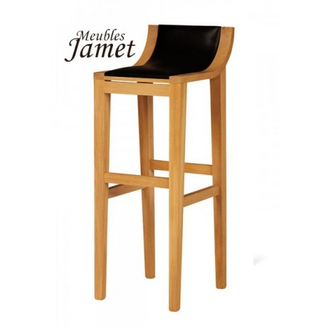 Tabouret de bar contemporain en chêne
