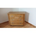 Commode 3 tiroirs en chêne massif