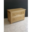 Commode contemporaine en chêne massif