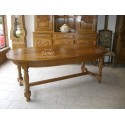 table ovale en chêne dessus en épis