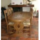Table ovale pied monastère