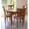 Table ronde Louis Philippe en merisier