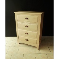 Chiffonnier contemporain en chêne massif