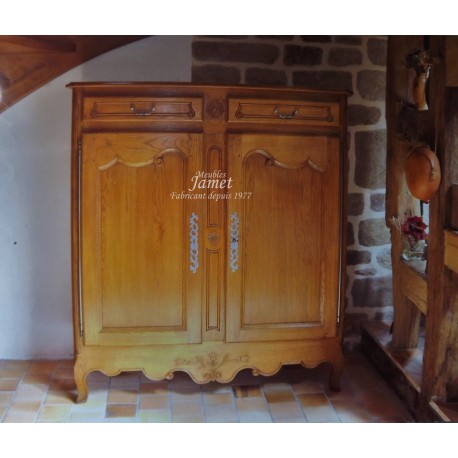 Commode de commis sur mesure en chêne