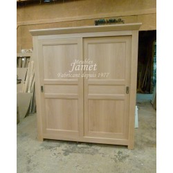 Armoire porte coulissante en chêne