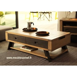 Table basse plateau relevable