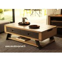 Table basse plateau relevable