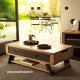 Table basse plateau relevable
