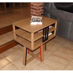 Bout de canapé contemporain en chêne