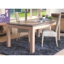 Table contemporaine en chêne rectangulaire