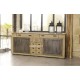 Buffet enfilade style Atelier en chêne massif