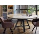 Table carrée style Industriel 4 volets
